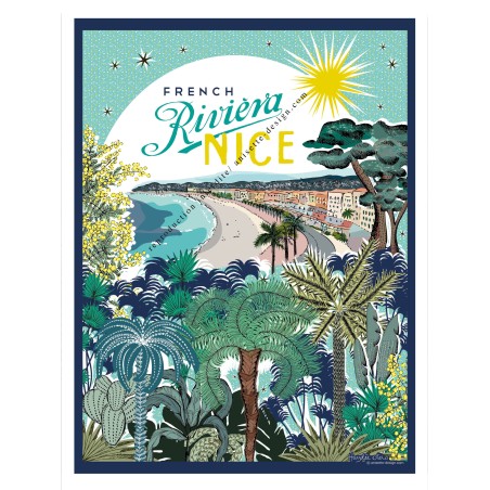 French riviera angels bay poster