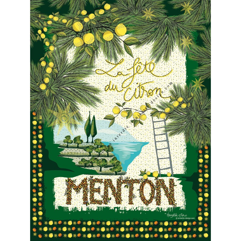 Menton lemons festival poster