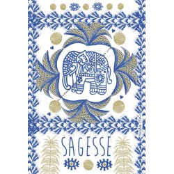 Elephant wisdom blue card