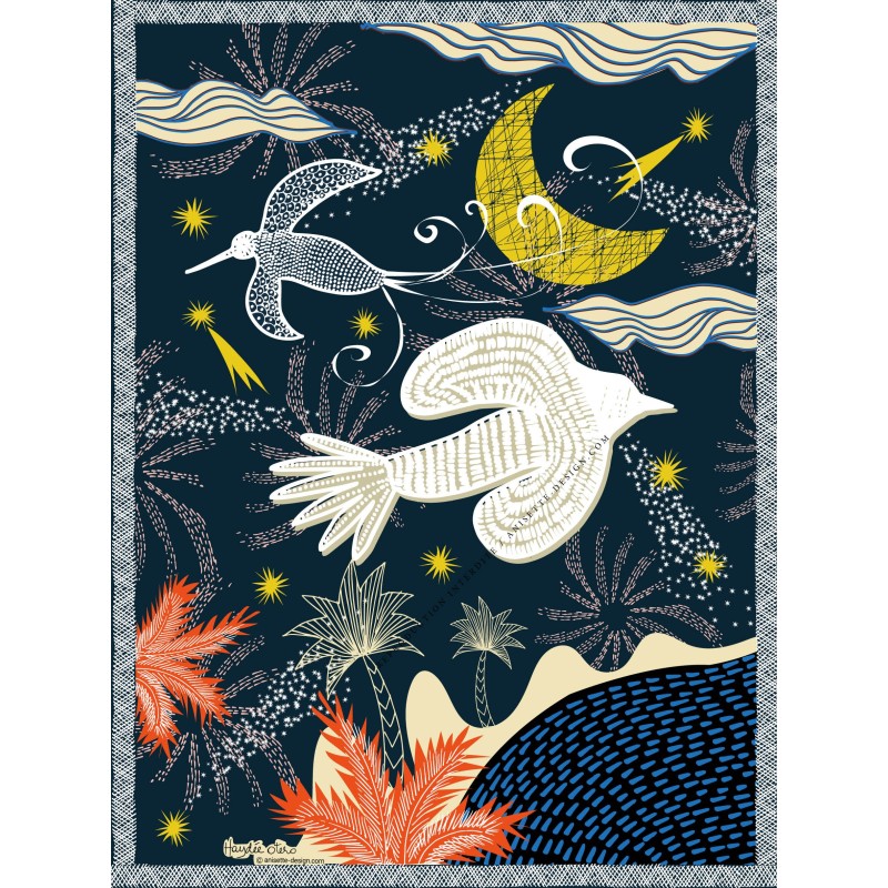nigthbird at moonlight poster