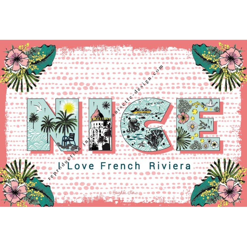 Carte Nice Fleurs