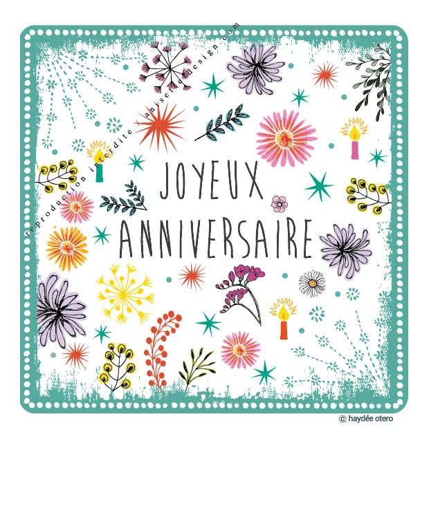 Pola Joyeux Anniversaire Anisette Design