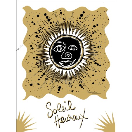 Happy sun poster