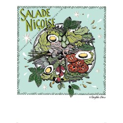 Nicoise salad poalroid