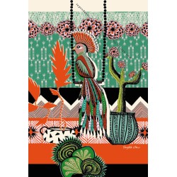 Muchacha parrot card