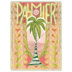 Art Nouveau coral palm tree...