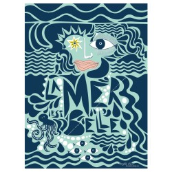 Affiche La mer est belle