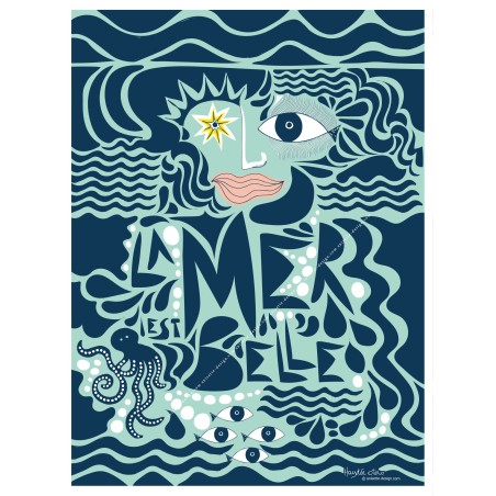 Affiche La mer est belle