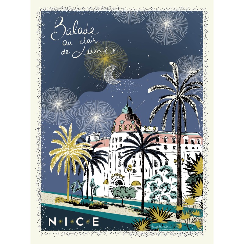 Affiche Le Negresco Lune