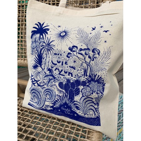 French riviera tote bag