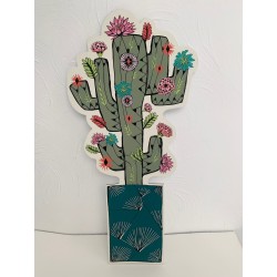 Flower cactus decoration