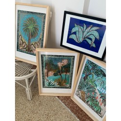 Limited edition poster - Palm tree under the azur sky