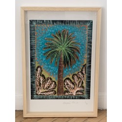 Limited edition poster - Palm tree under the azur sky
