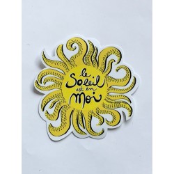 The sun is in me Sticker