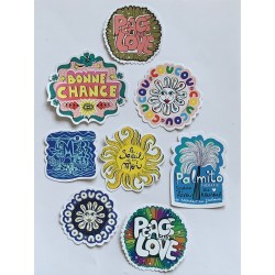 Lot de 8 mini stickers