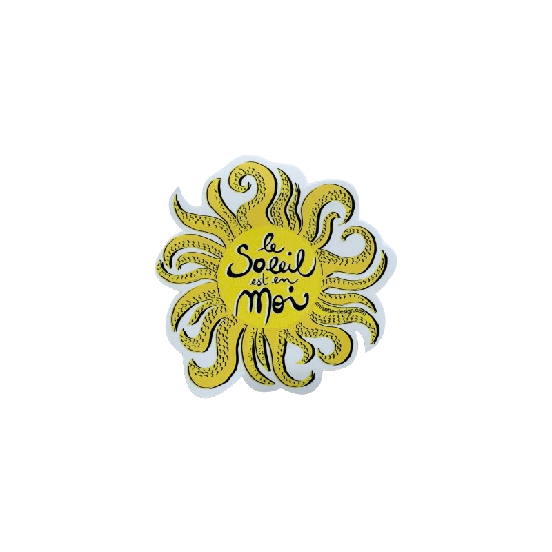 The sun is in me Sticker