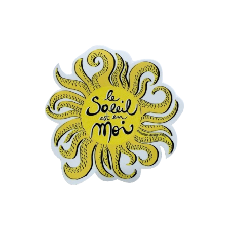 The sun is in me Sticker