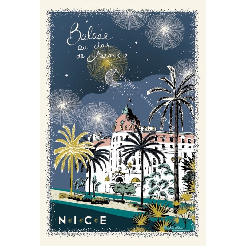 Negresco moon card