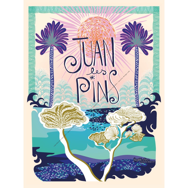 Affiche Juan les pins