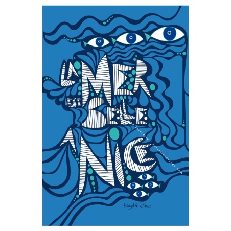 Carte La mer est belle à Nice