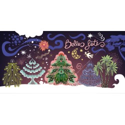 Carte Belle Fêtes colorées