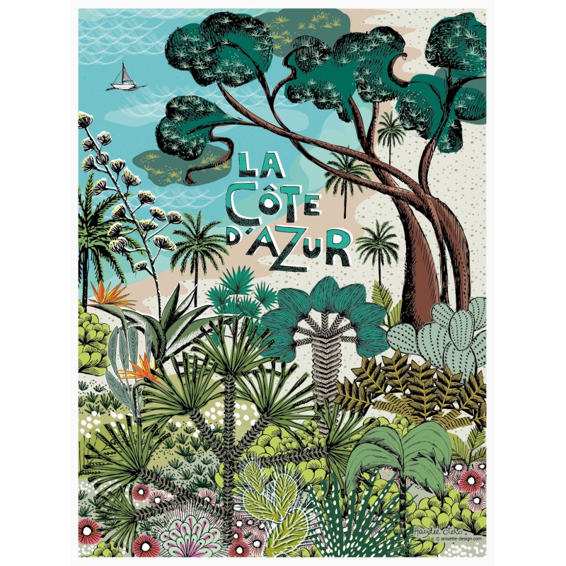 Affiche Côte d'Azur