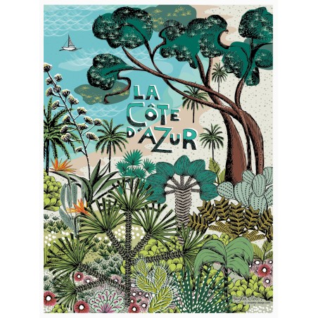 French riviera poster