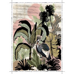 Banana tree crane poster