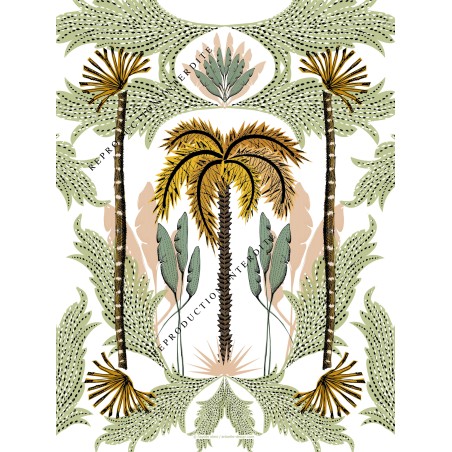 Affiche palmier royal