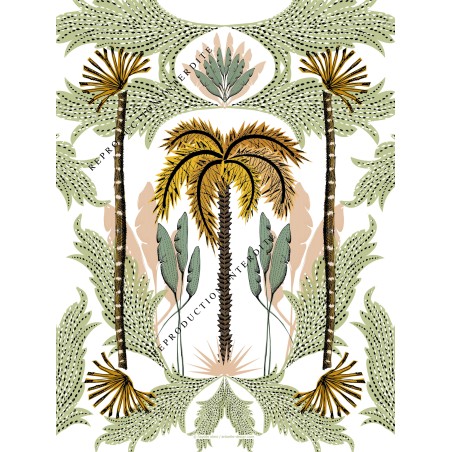 Royal palm tree poster