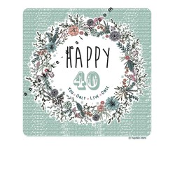 Happy 40th polaroid