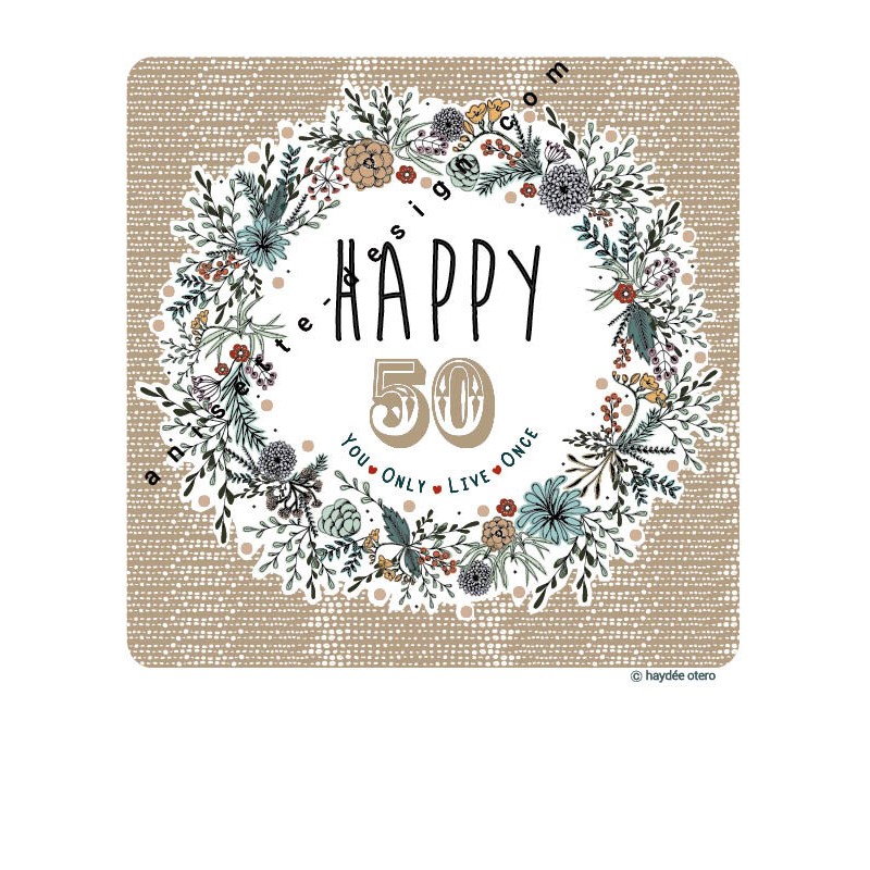 Happy 50th polaroid