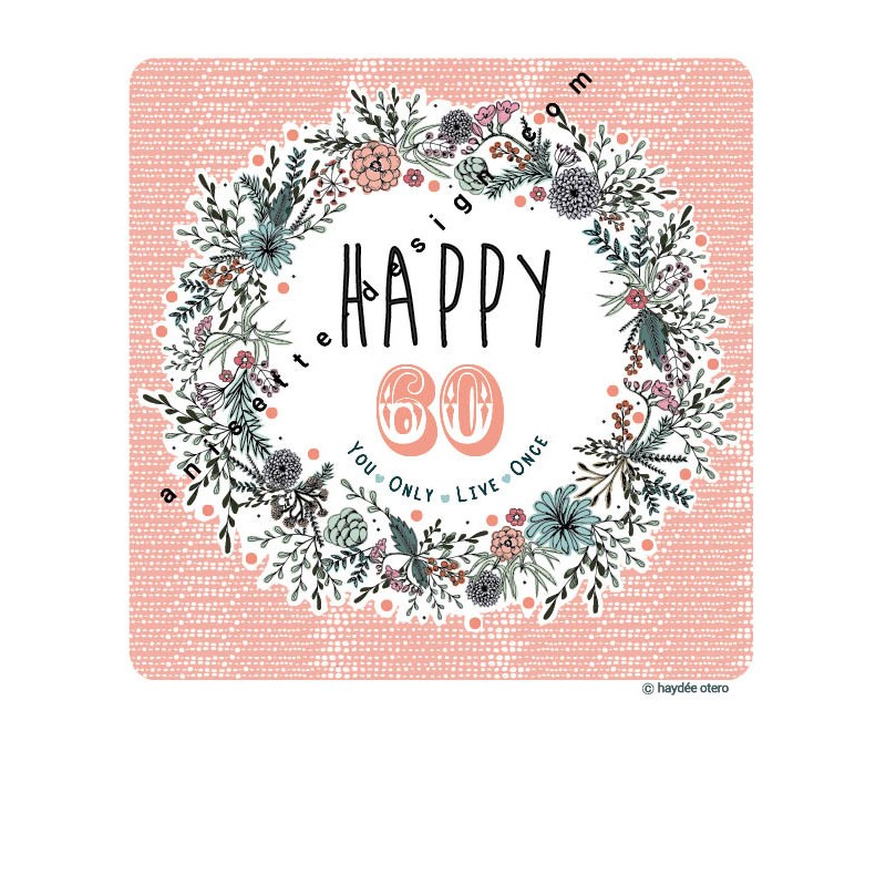 Happy 60th polaroid