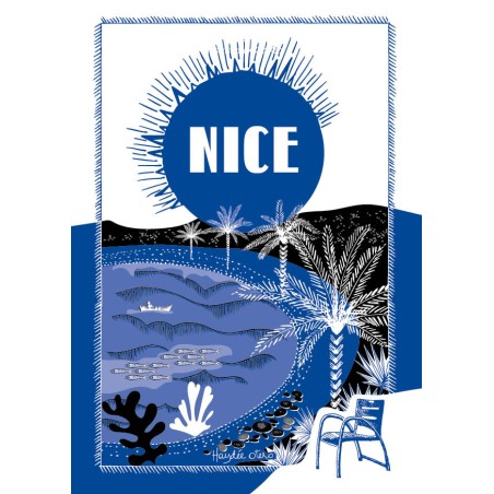 Carte Nice Bleu