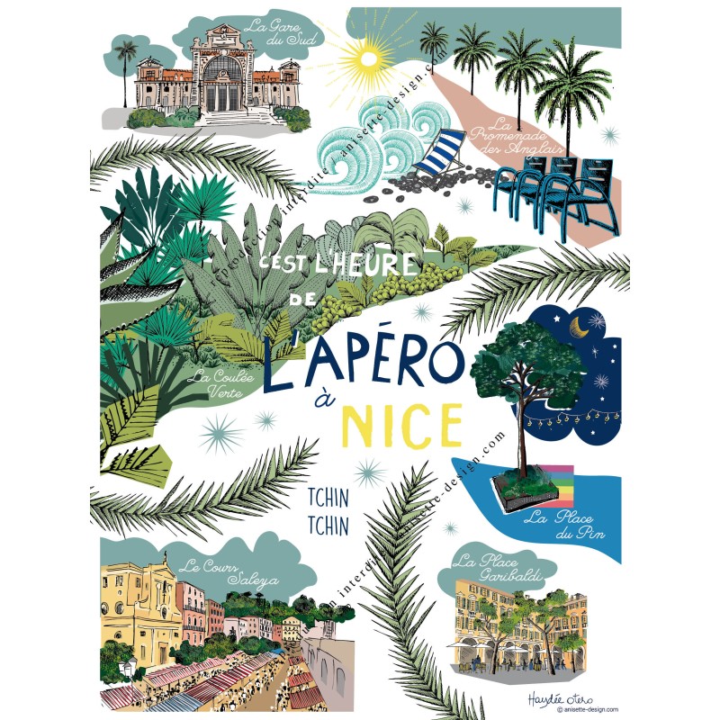 Affiche apéro nice