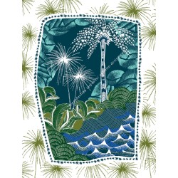 Starry palmtree poster
