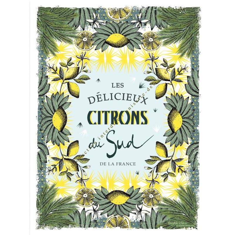 Affiche citrons du sud