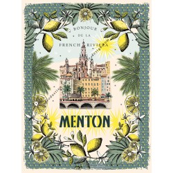 Menton lemons poster