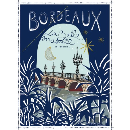 Affiche Bordeaux la belle endormie
