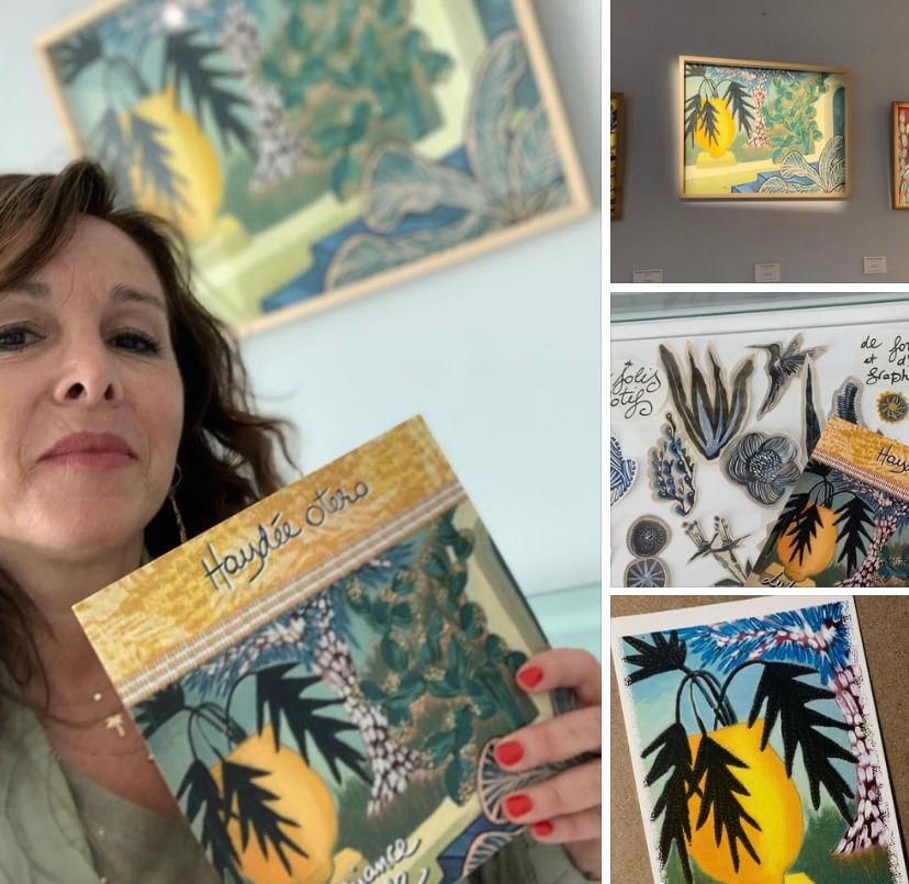 Anisette Design's artworks are exhibited at the Villa les camélias at Cap d'Ail